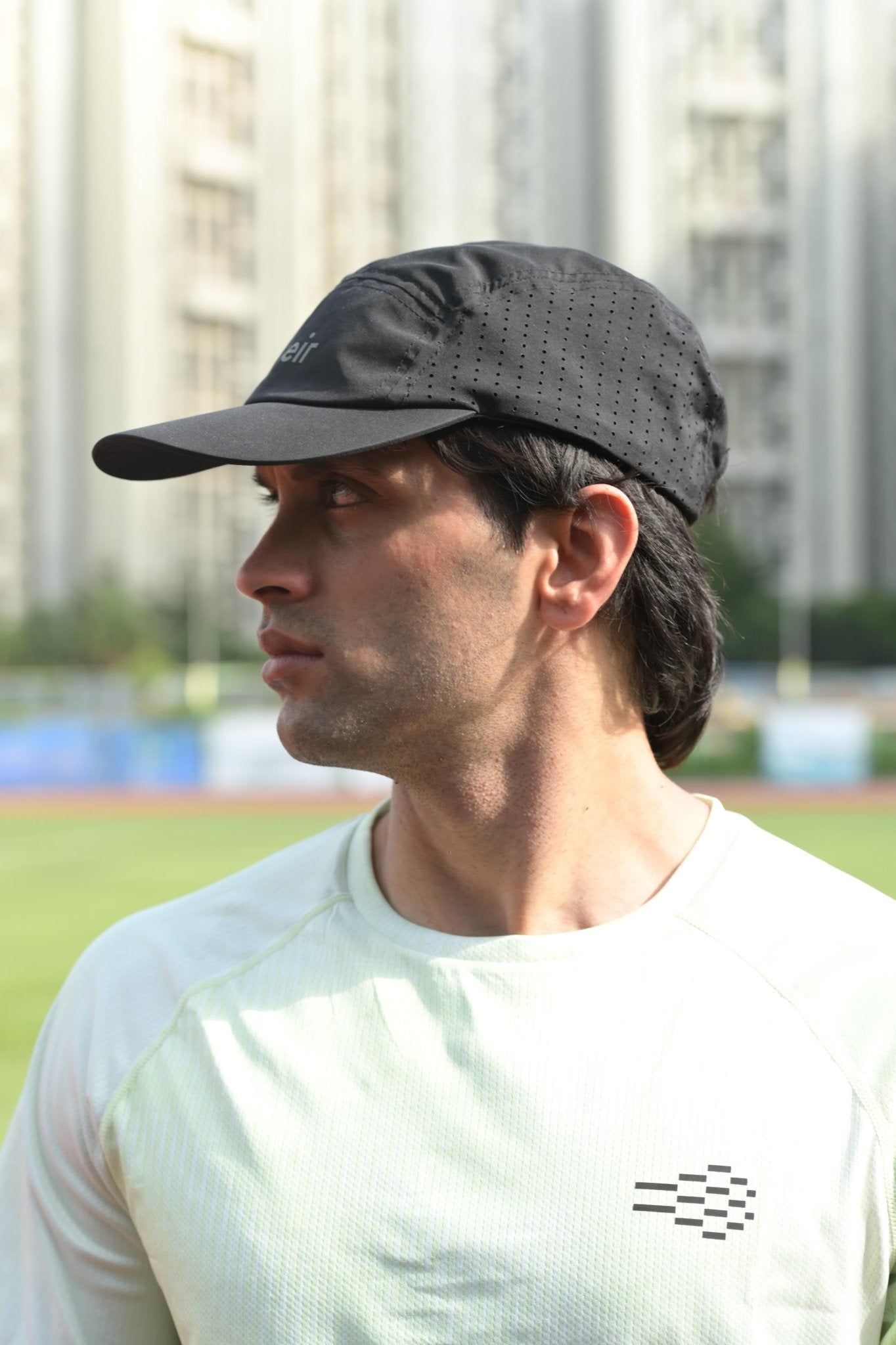 Perfomance Breathable Cap Black - Aeir Code | Performance Wear & Activewear for Runners, India
