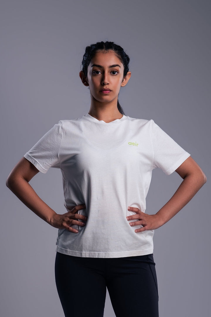 Women's Recovery Half Sleeve T-Shirt - Aeir Code | Performance Wear & Activewear for Runners, India
